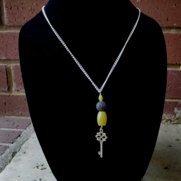 Essential oil diffuser necklace - New Jade