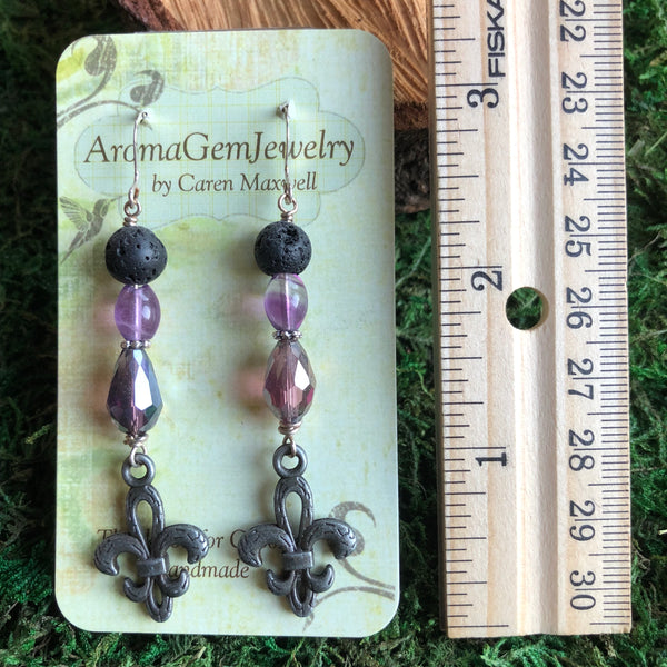 Essential oil diffuser earrings