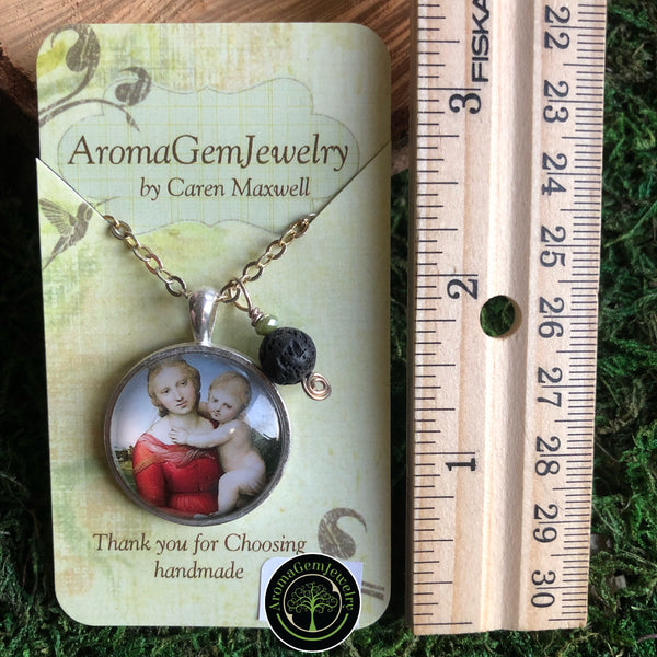 Essential oil diffuser necklace -