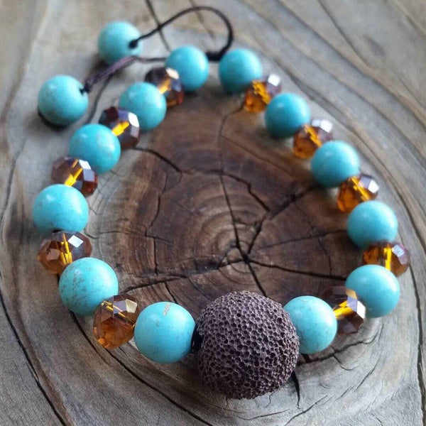 Essential oil diffuser bracelet - magnesite