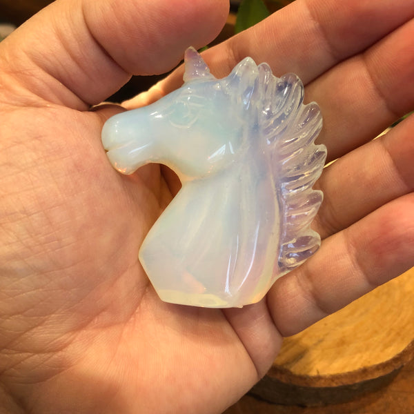 Carved Opalite Unicorn