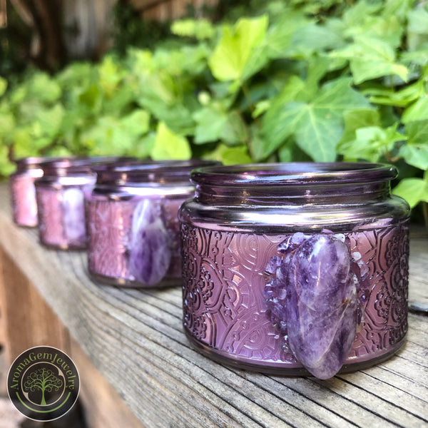 Amethyst candle
