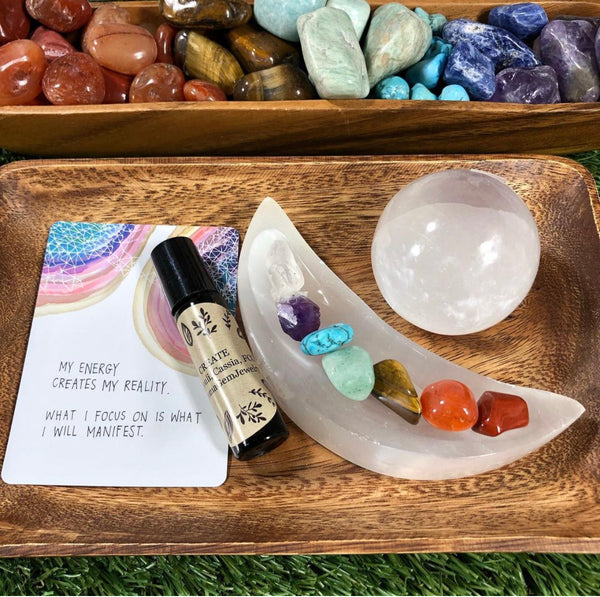 Affirmation Gift Set: “MY ENERGY CREATES MY REALITY. WHAT I FOCUS ON IS WHAT I WILL MANIFEST”