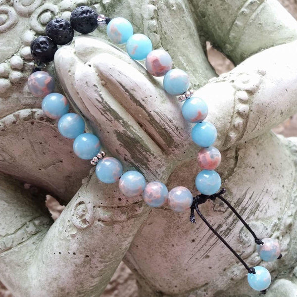 Essential oil diffuser bracelet - Emperor jasper