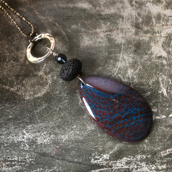 Essential oil diffuser necklace