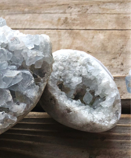 Small Celestite Geode Egg