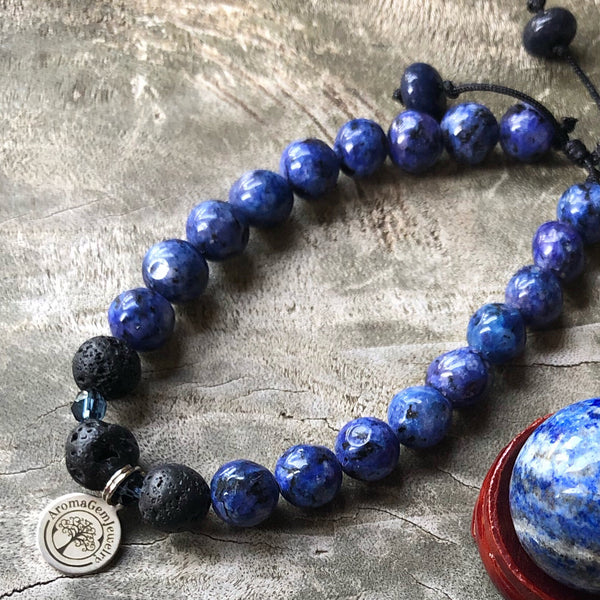 Essential oil diffuser bracelet - sodalite