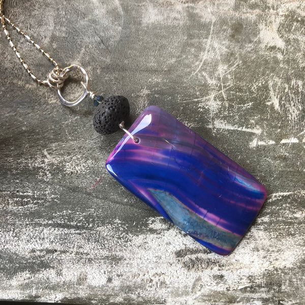 Essential oil diffuser necklace