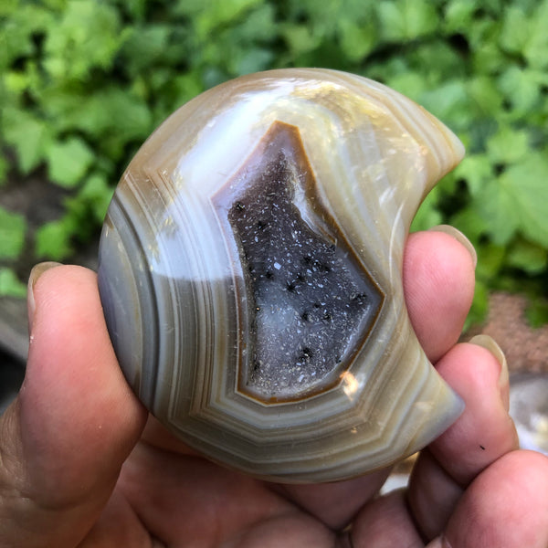 Druzy agate moon #3