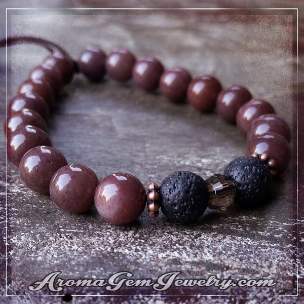 Essential oil diffuser bracelet - jasper