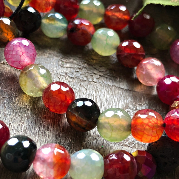 Essential oil diffuser bracelet - dragon vein agate