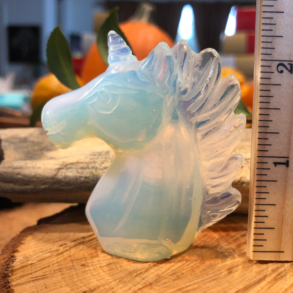 Carved Opalite Unicorn