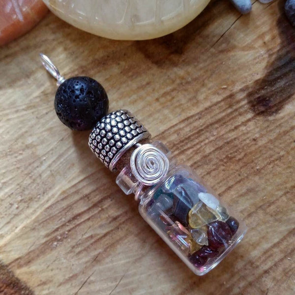 Essential oil diffuser necklace - Chakra capsule