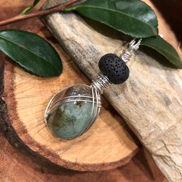 Essential oil diffuser necklace - Fancy Jasper