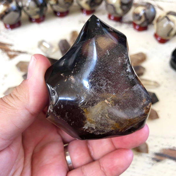 Smokey Quartz Flame