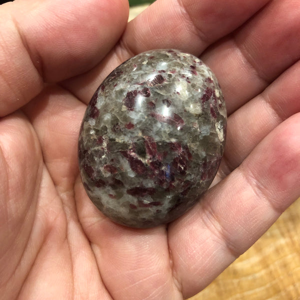 Rubellite Pink Tourmaline Palm stone