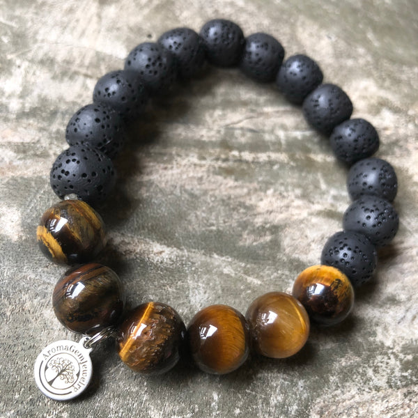 Mens Essential oil diffuser bracelet (1 item)