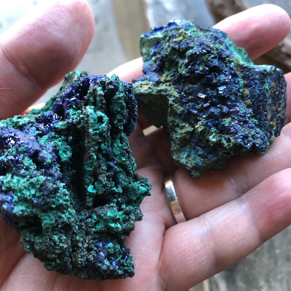 Raw Azurite Crystal - Azurite Malachite Stone - Raw Azurite Stone - healing crystals and stones - Raw Malachite Azurite Crystal