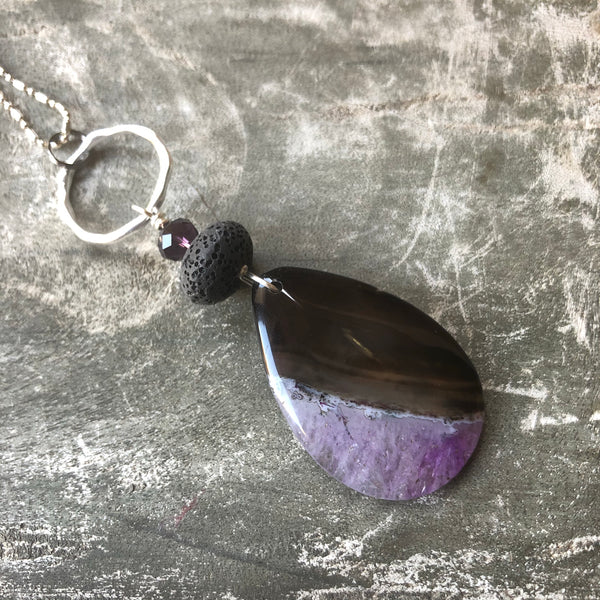 Essential oil diffuser necklace