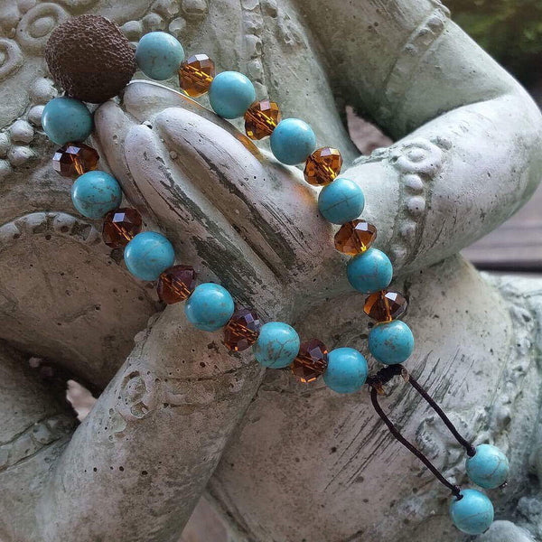 Essential oil diffuser bracelet - magnesite