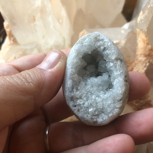 Small Celestite Geode Egg