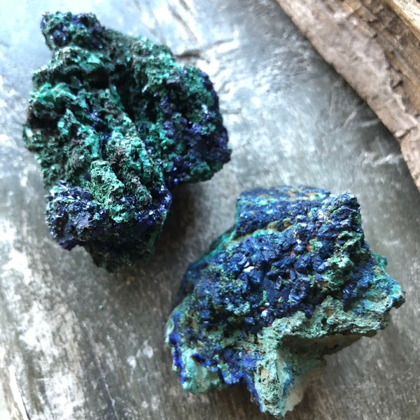 Raw Azurite Crystal - Azurite Malachite Stone - Raw Azurite Stone - healing crystals and stones - Raw Malachite Azurite Crystal