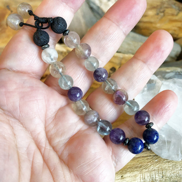 First Class U.S. shipping included. Essential oil diffuser bracelet - Attention and Focus