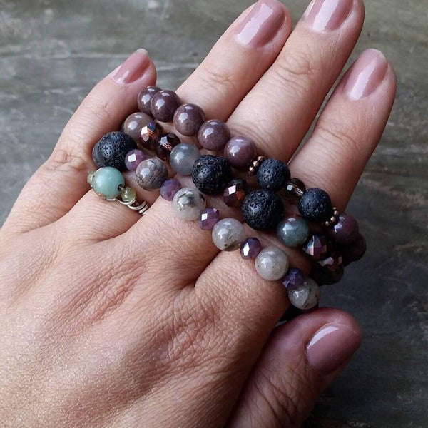 Essential oil diffuser bracelet - jasper