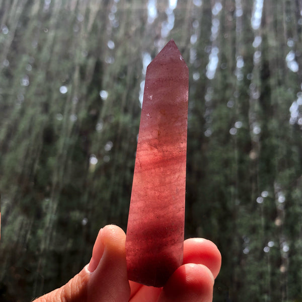 Strawberry Quartz Tower/Point