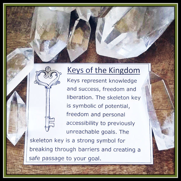 Essential oil diffuser necklace - skeleton key - sunburst