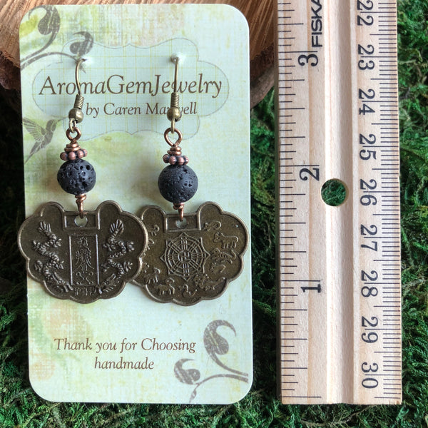 Essential oil diffuser earrings