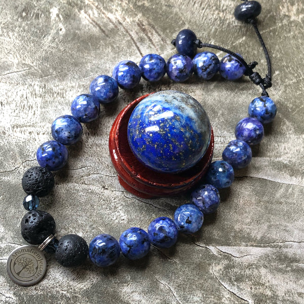 Essential oil diffuser bracelet - sodalite