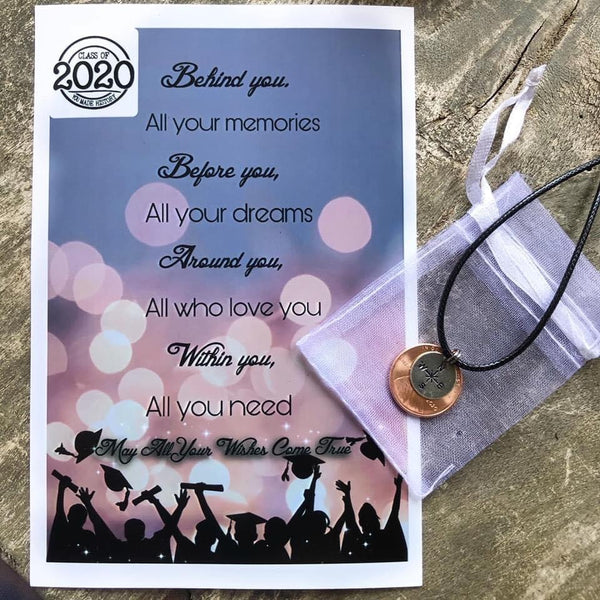 Hand stamped 2020 penny - Graduation