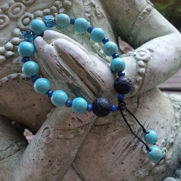 Essential oil diffuser bracelet - magnesite - child / small adult