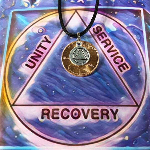 Hand stamped 2020 penny - Sobriety