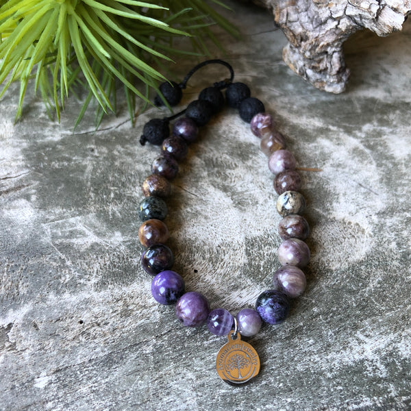 Charoite aromatherapy set