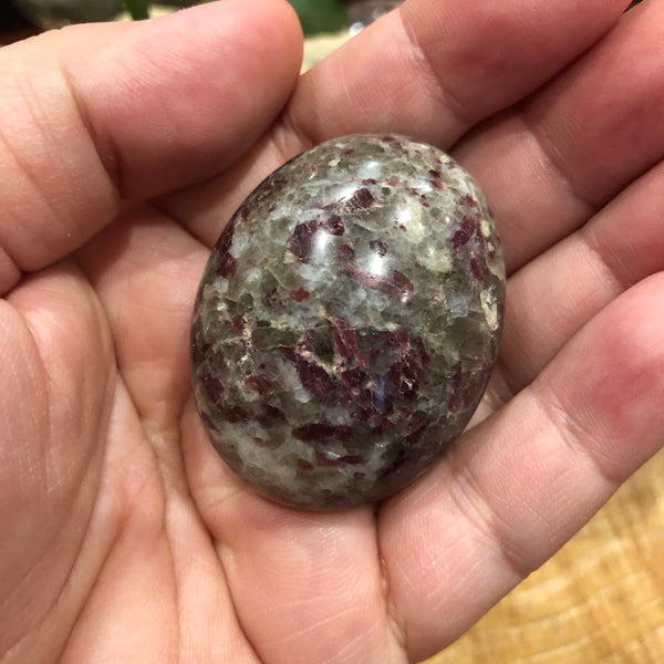 Rubellite Pink Tourmaline Palm stone