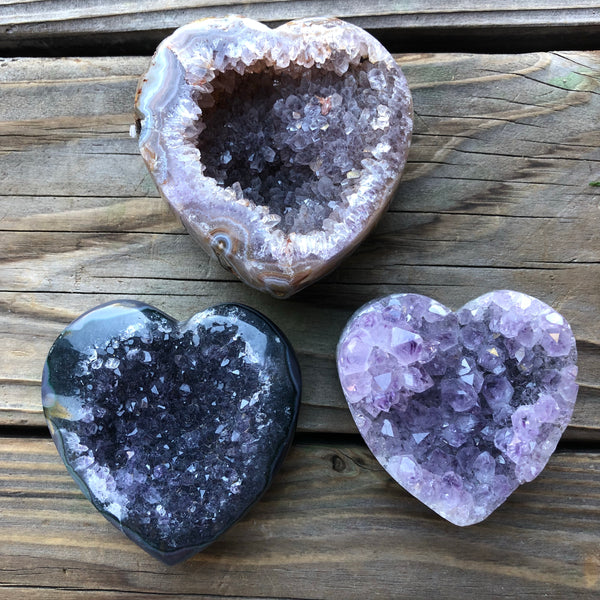Huge Druzy geode/agate crystal cavern heart