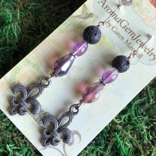 Essential oil diffuser earrings