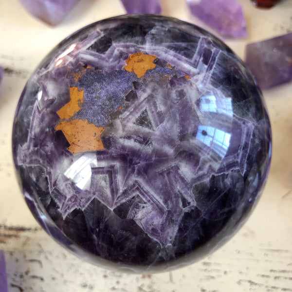 Huge Dream Amethyst Sphere-4 inches (Protection, intuition, sobriety)