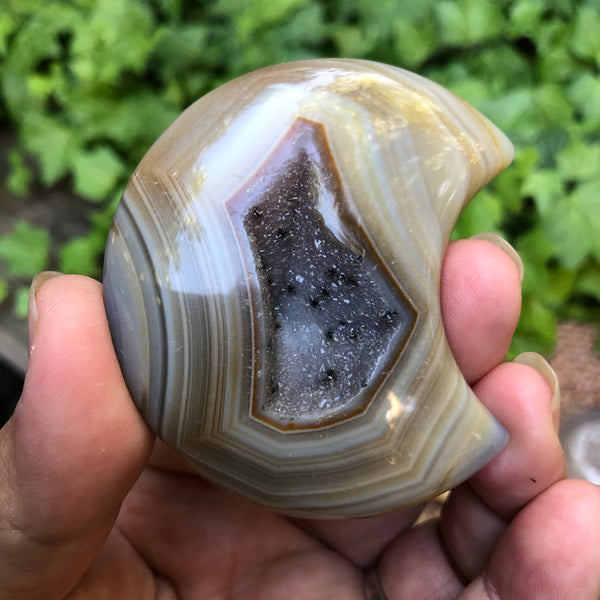 Druzy agate moon #3