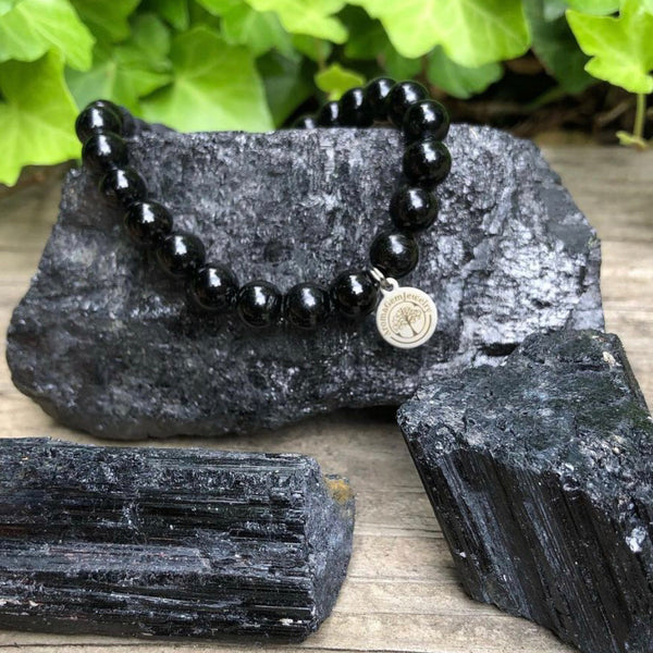 Essential oil diffuser bracelet (Protection)- Black Tourmaline