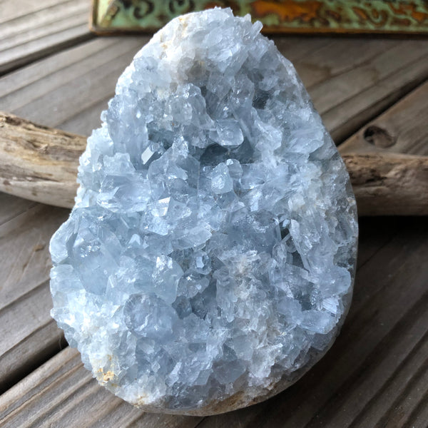 Celestite Crystal 2 pounds 4.4 inches