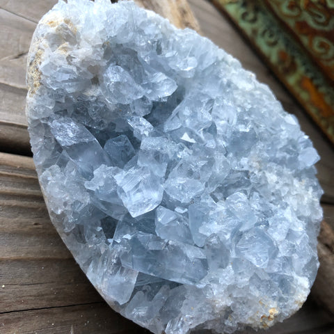 Celestite Crystal 2 pounds 4.4 inches
