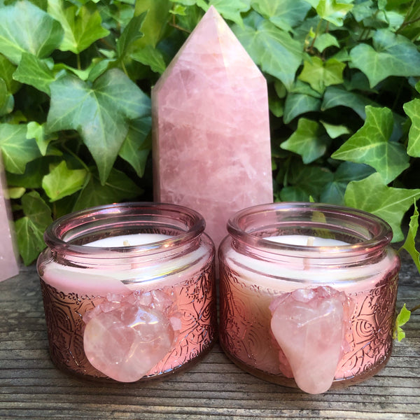 Rose Quartz candle