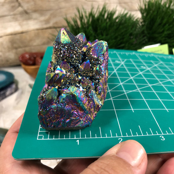 Titanium aura rainbow Quartz (3.25 x 2)