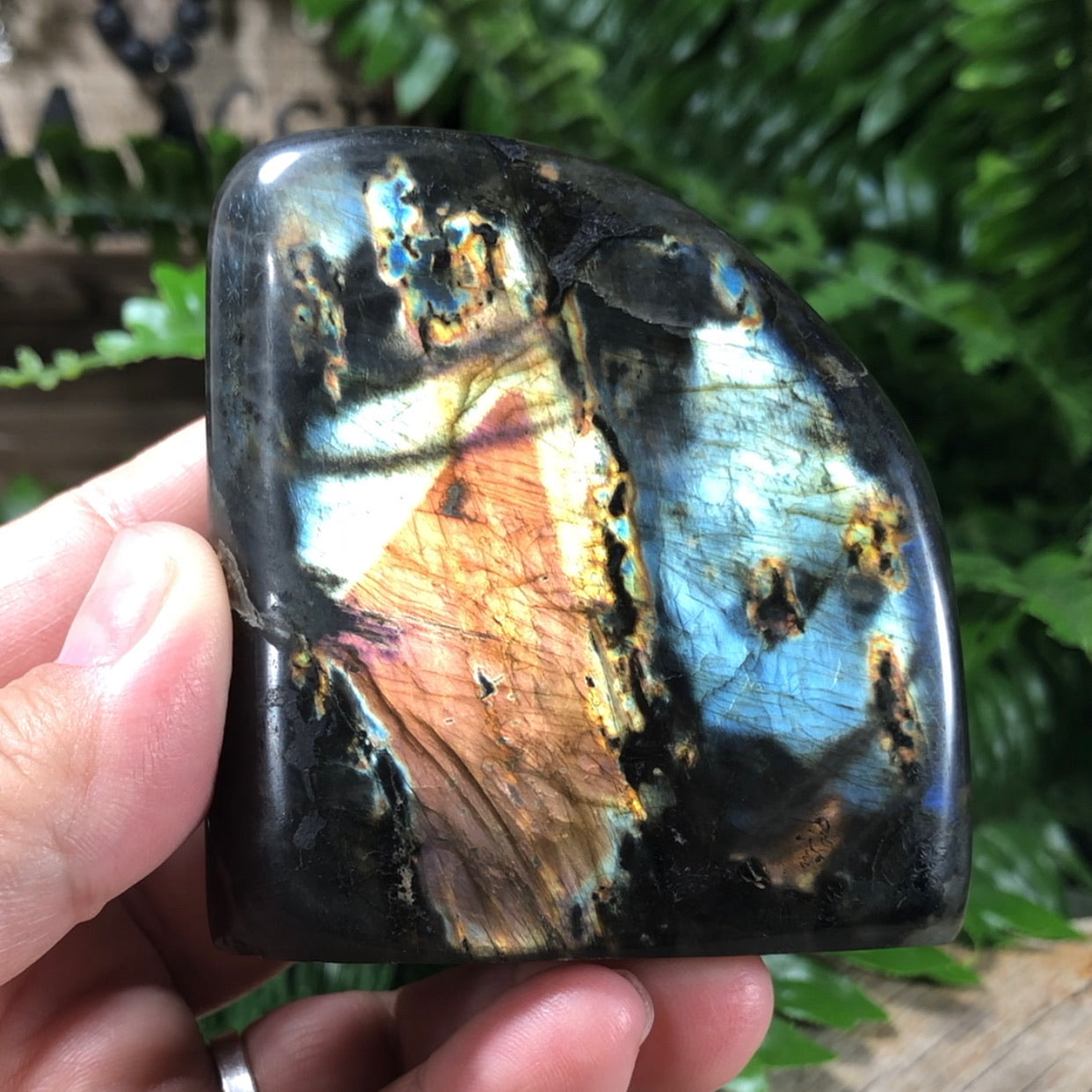 Labradorite -free standing form - (protection)