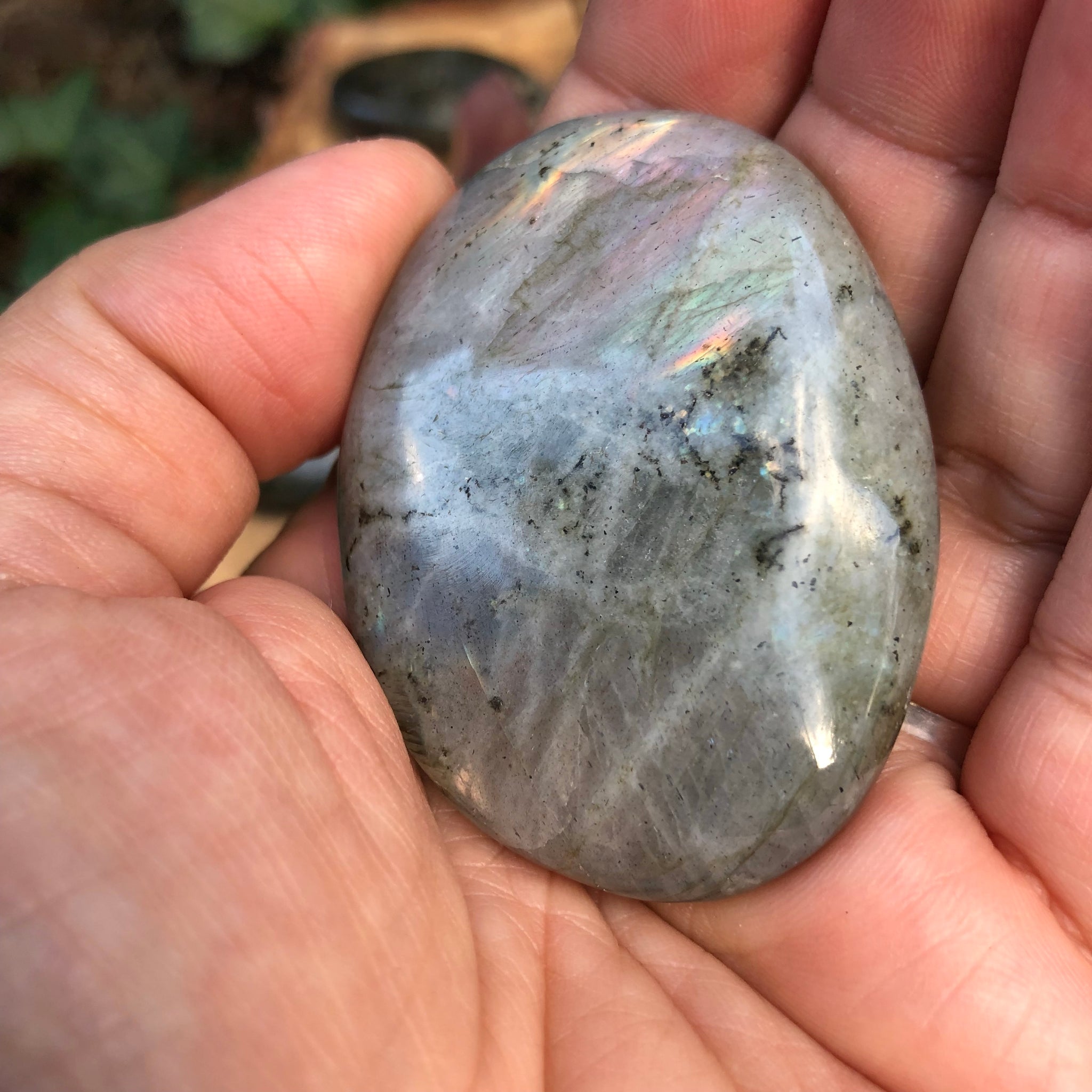 Labradorite pocket stone-#12A
