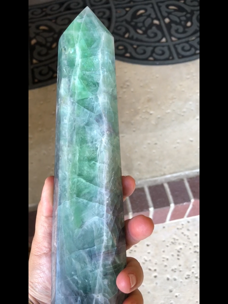 Huge Flourite Tower - 11.2 inches