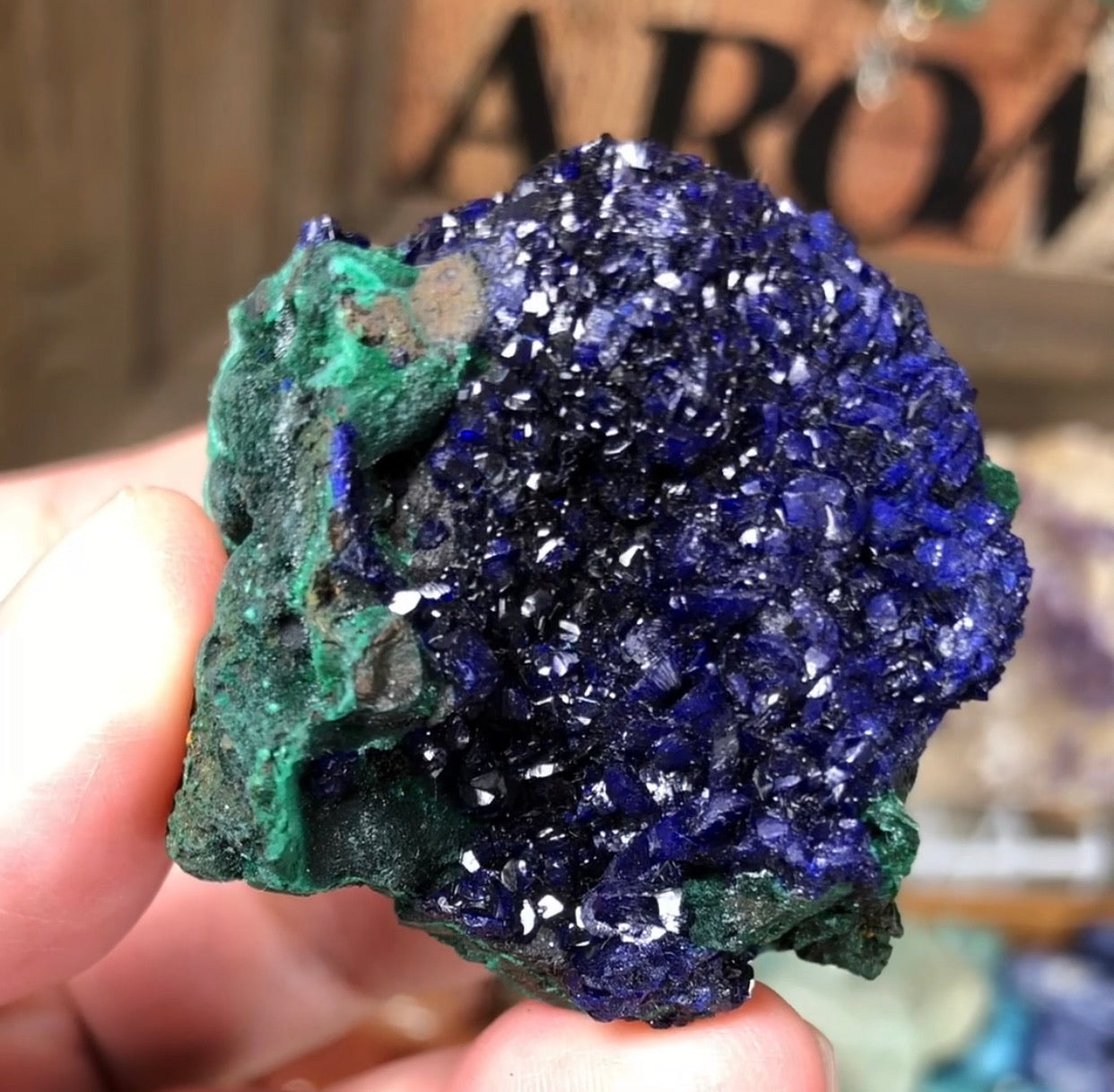 Raw Azurite Crystal - Azurite Malachite Stone - Raw Azurite Stone